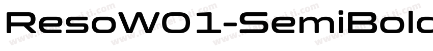ResoW01-SemiBold Regular字体转换